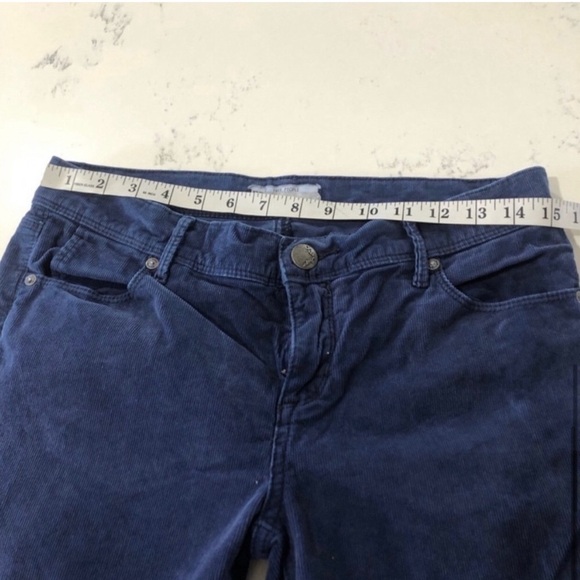 Free People royal blue corduroy low cut jeans S:27 - Picture 10 of 13